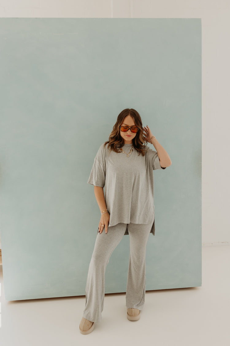 The Catlyn (PANTS) Set - Heather Grey