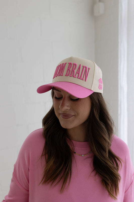 Mom Brain Hat (Pink)