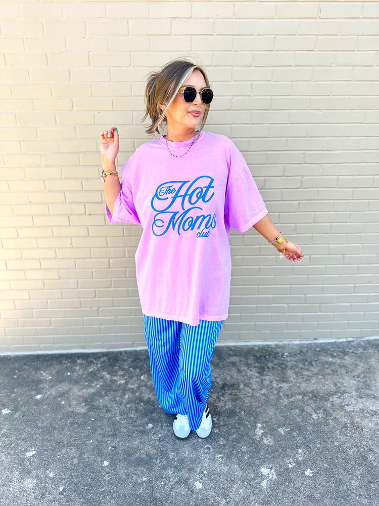 Hot Moms Club on NEON VIOLET (Cropped or full length)
