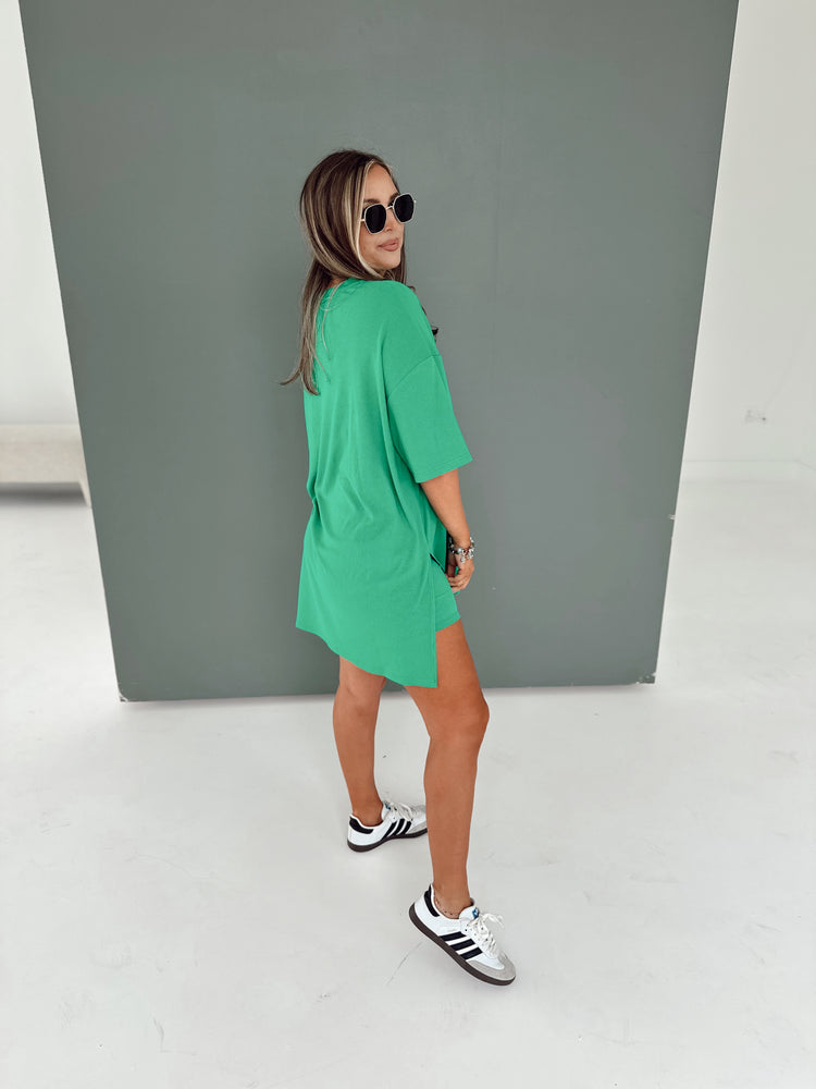 Kelly Green Ribbed Catlyn Set