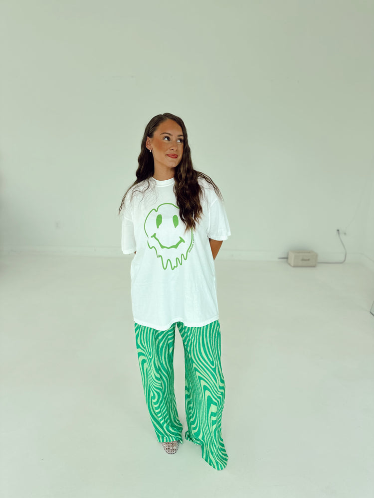 Trippy GREEN Flowy PANTS