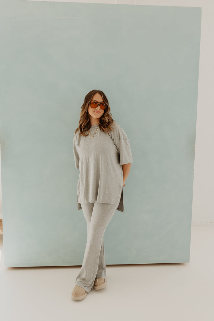 The Catlyn (PANTS) Set - Heather Grey