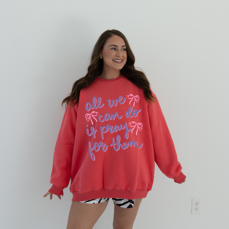 BRIGHT CORAL LUX CREW