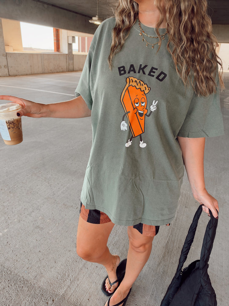 Pie Guy Graphic Tee (Moss)