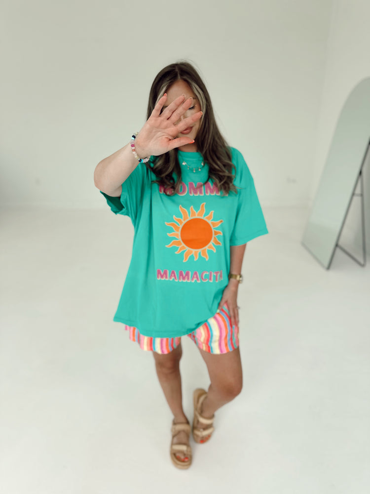 Rainbow Stripe Flowy SHORTS