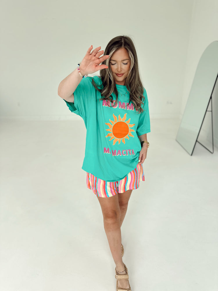 Rainbow Stripe Flowy SHORTS
