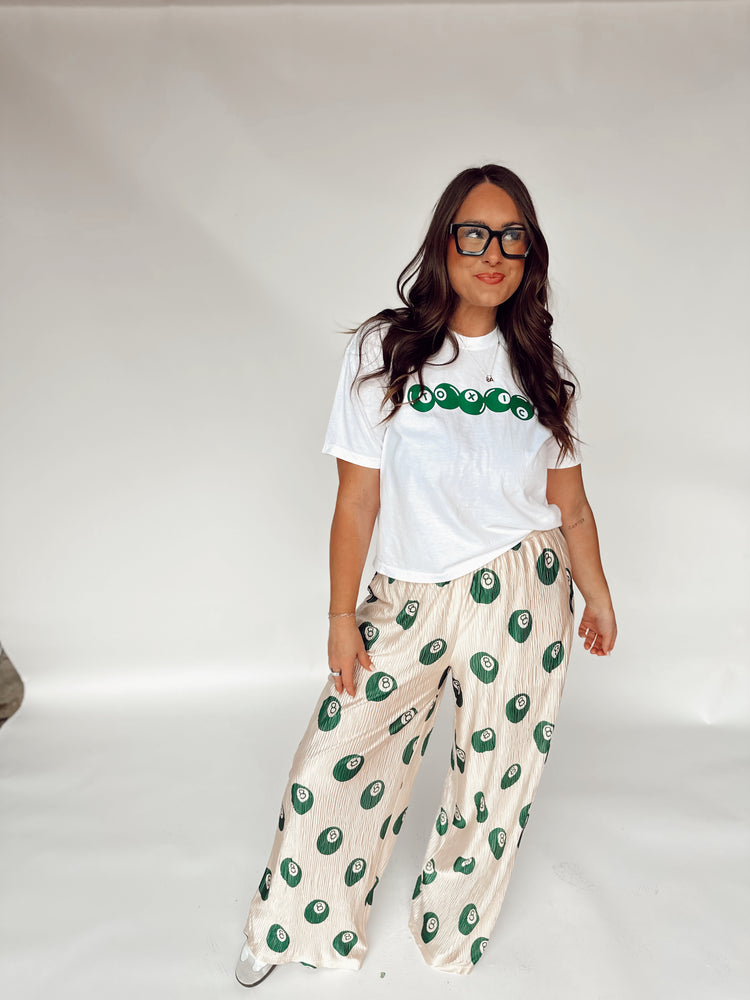 Toxic 8ball Graphic WHITE (cropped or full length)