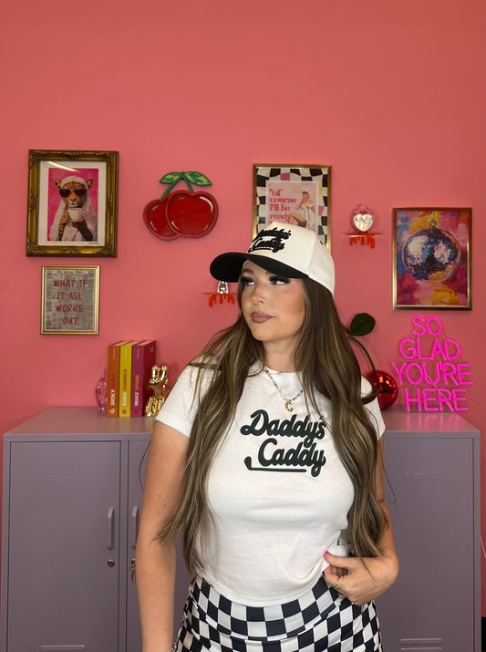 Daddy’s Caddy (white & black)