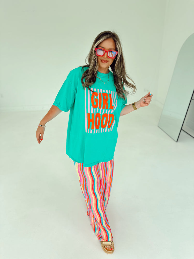 Rainbow Stripe Flowy PANTS