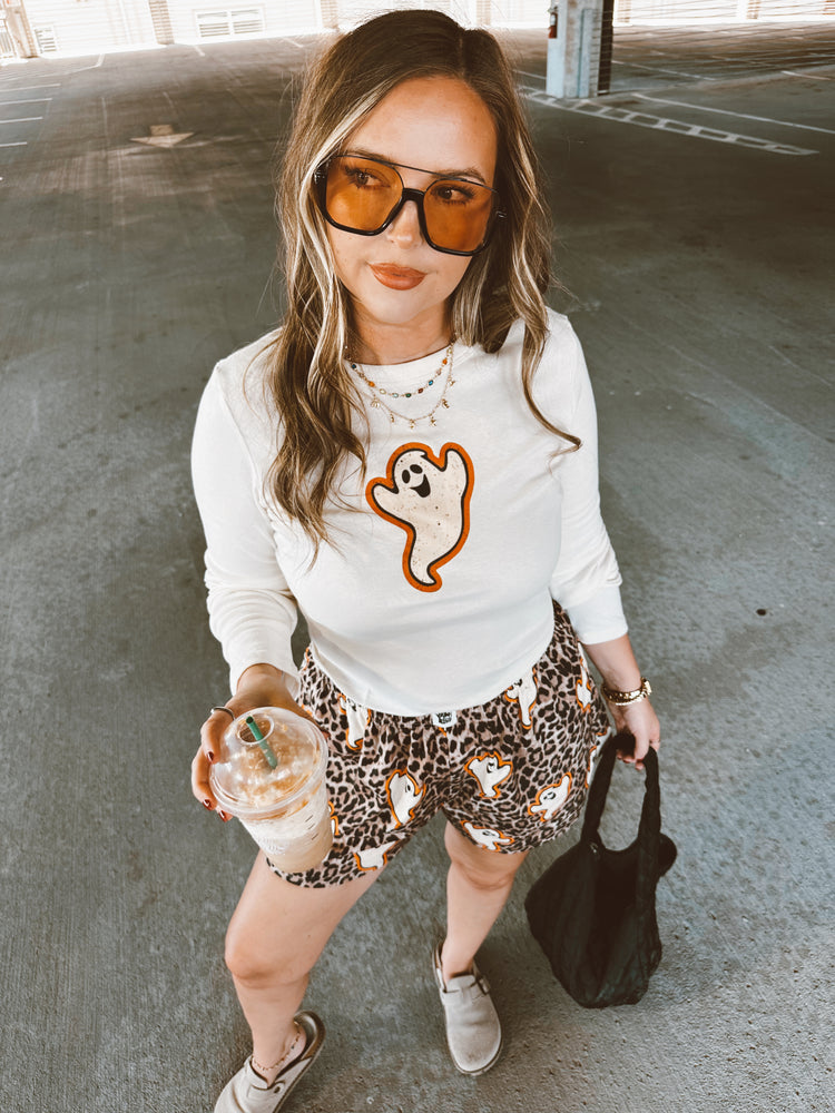Ghost Long Sleeve Baby Tee