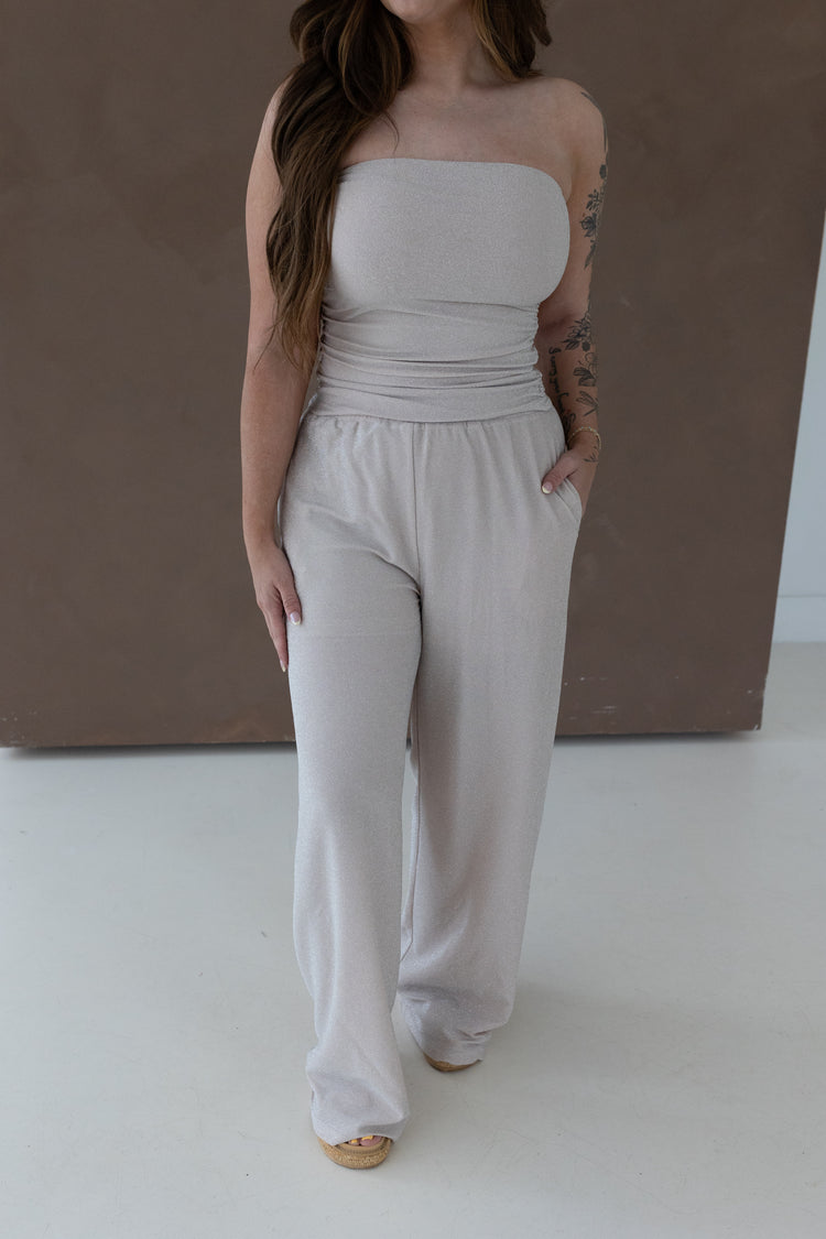 Palazzo Pants (Champagne)