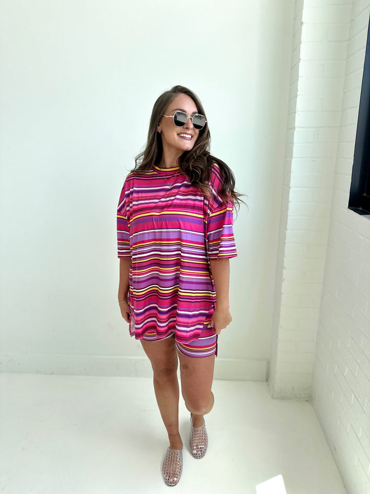 Deep Pink T-Shirt Lounge Set
