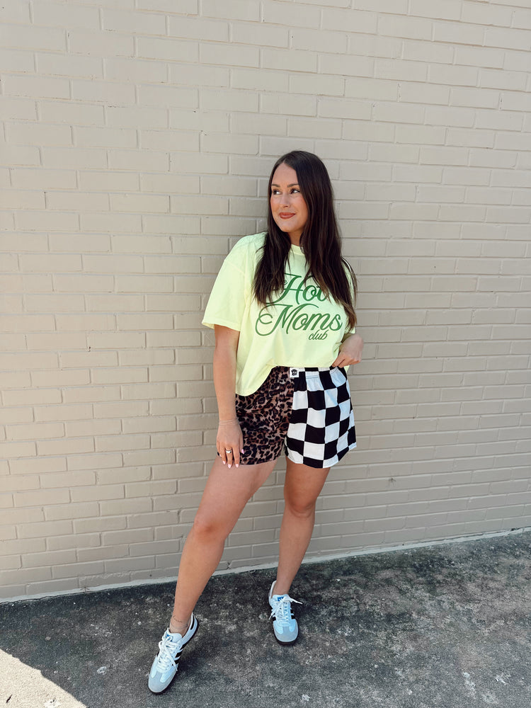 Hot Moms Club Neon NEON LEMON (Cropped or full length)