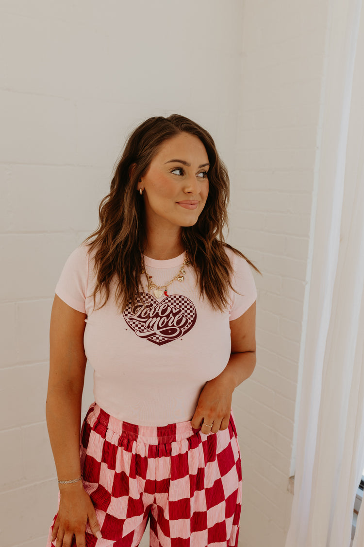 Love More (short sleeve) Baby Tee