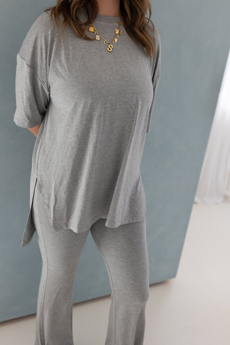 The Catlyn (PANTS) Set - Heather Grey