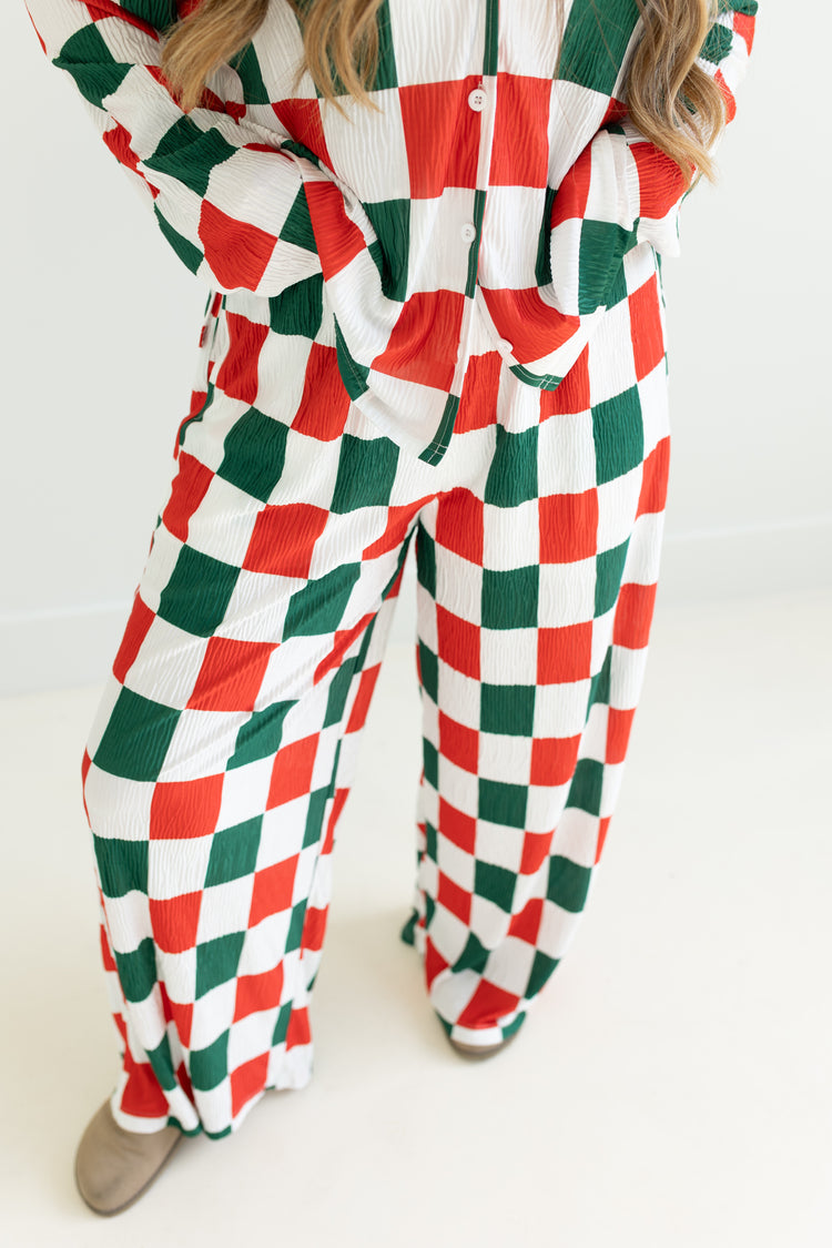 Holiday Checkmate Revamp Pants