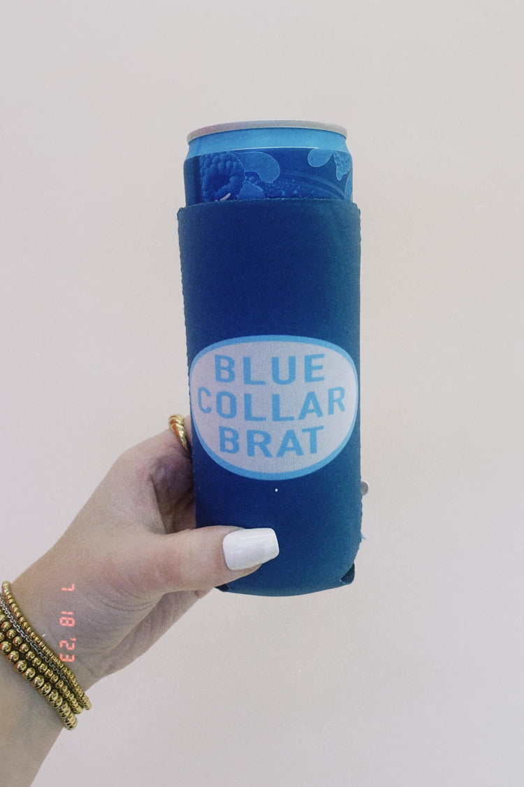 Blue Collar Brat Koozie