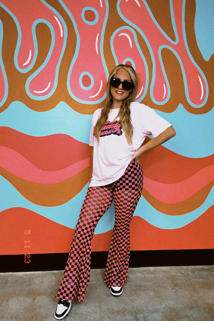 It's A Vibe Checkered Mesh Pant