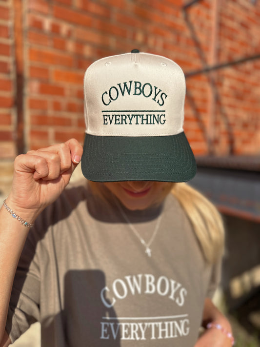 COWBOYS OVER EVERYTHING GREEN & TAN CAP