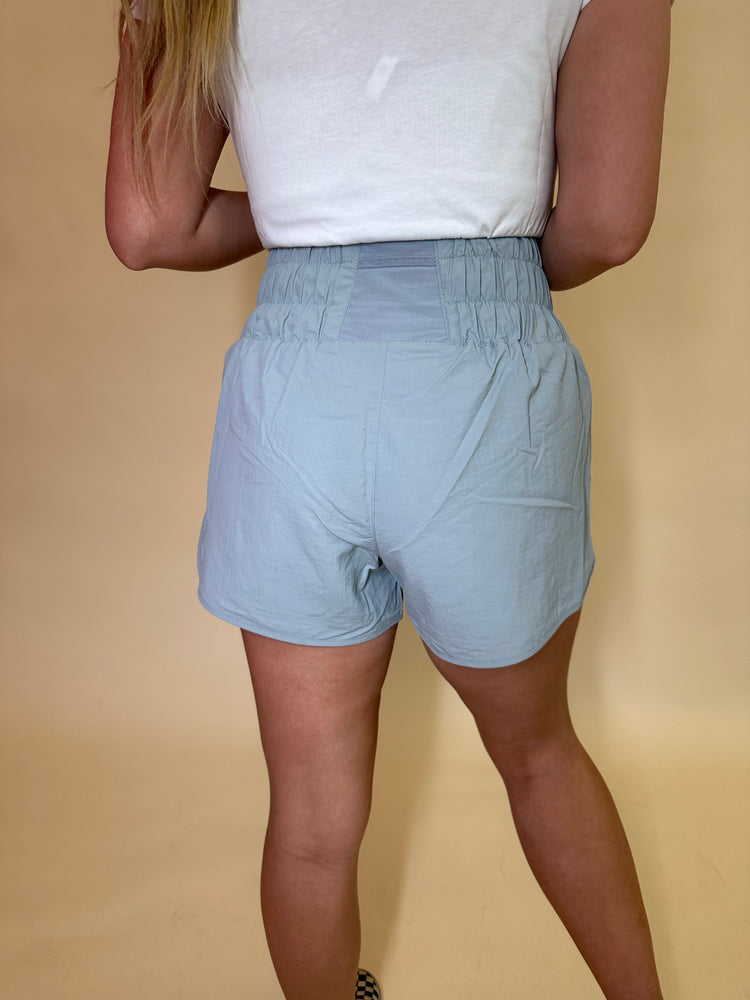 Feelin Good Athletic Shorts (Light Grey)