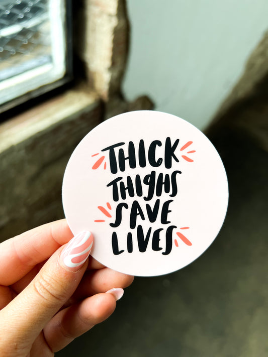 Thick thighs Sticker