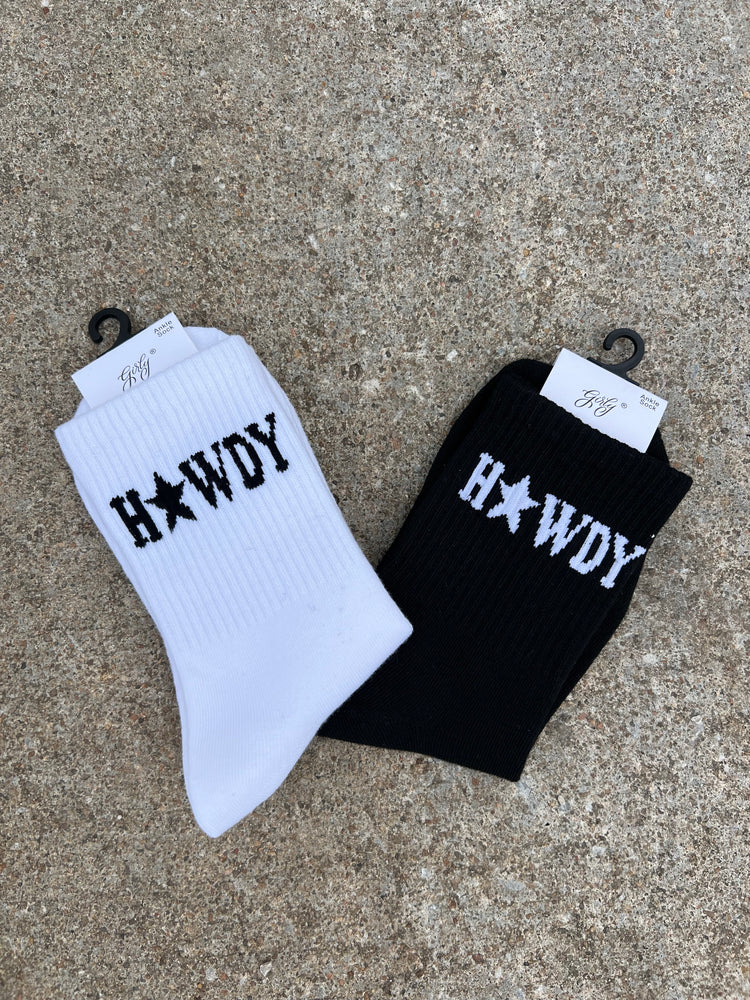 Howdy Socks (Black)