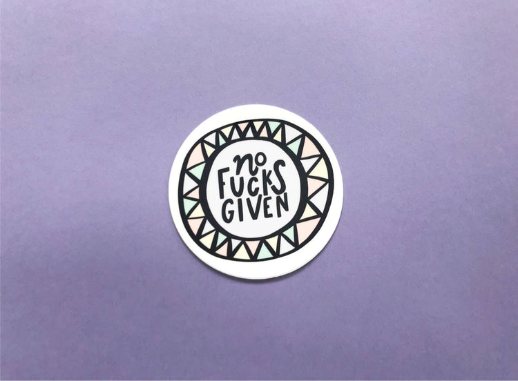 No Fucks Given sticker